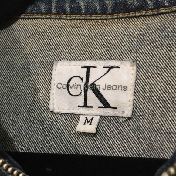 Calvin Klein Denim Jean Jacket Medium - Picture 5 of 8